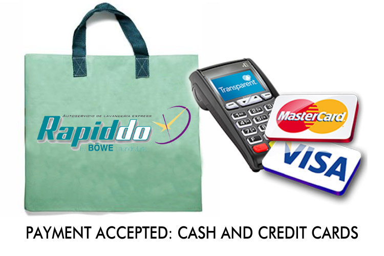 Payment accepted: cash and credit card